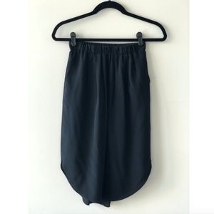 Madewell Silk Island Skirt - Black